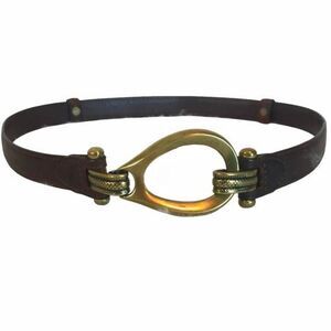 🔺️Van Heusen Brown Leather Adjustable Belt Medium/Large